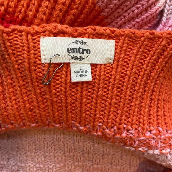 Sultry Sunset Striped Crochet Knit Dress - Picture 6 of 8